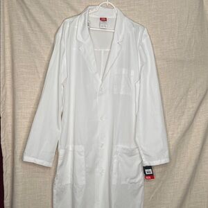 Dickies unisex Large White Lab Coat nwt